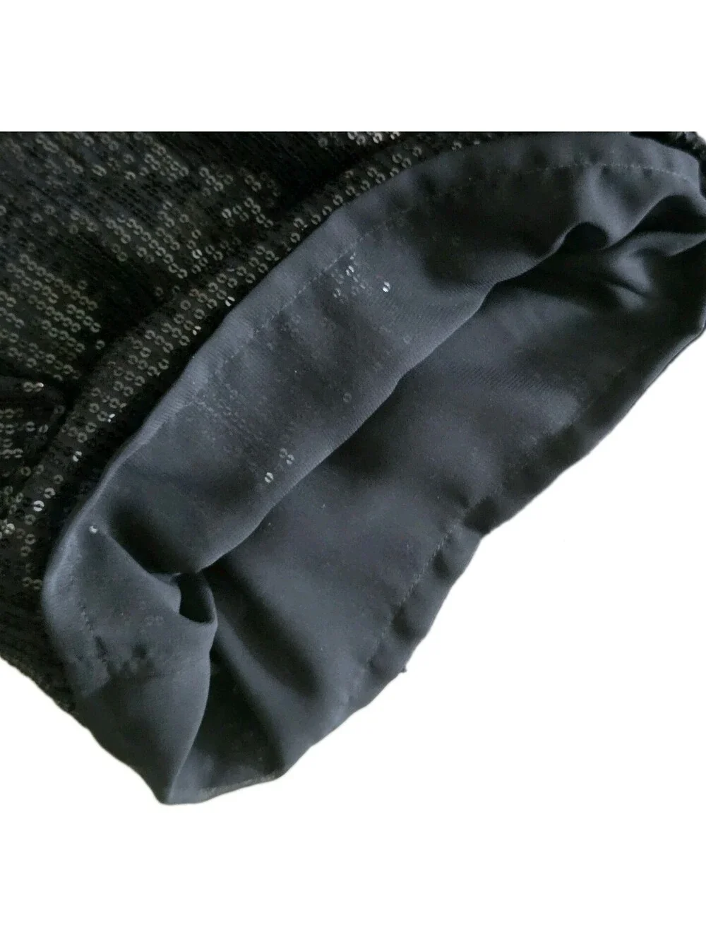 Tory Burch Ginger Sequin Wide Leg Pants Black Silk Size 12 Evening Dress Luxe